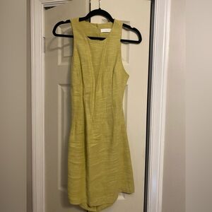 ASTR Lime Green Sleeveless Mini Dress